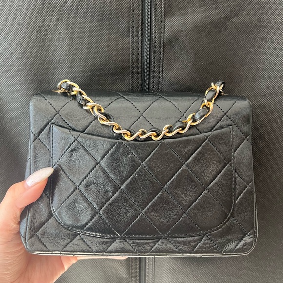 Vintage Classic Chanel Mini Square Flap Black with Gold Hardware - Picture 17 of 17